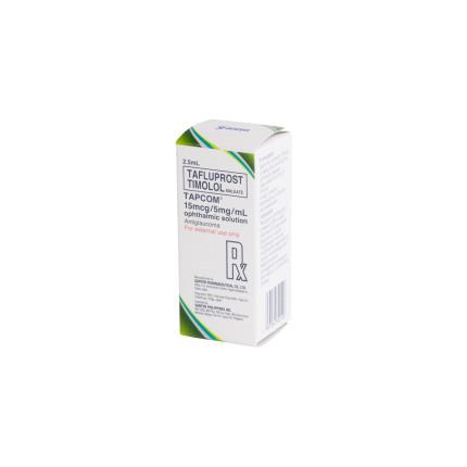 TAPCOM Tafluprost / Timolol Maleate 15mcg / 5mg per mL Ophthalmic ...